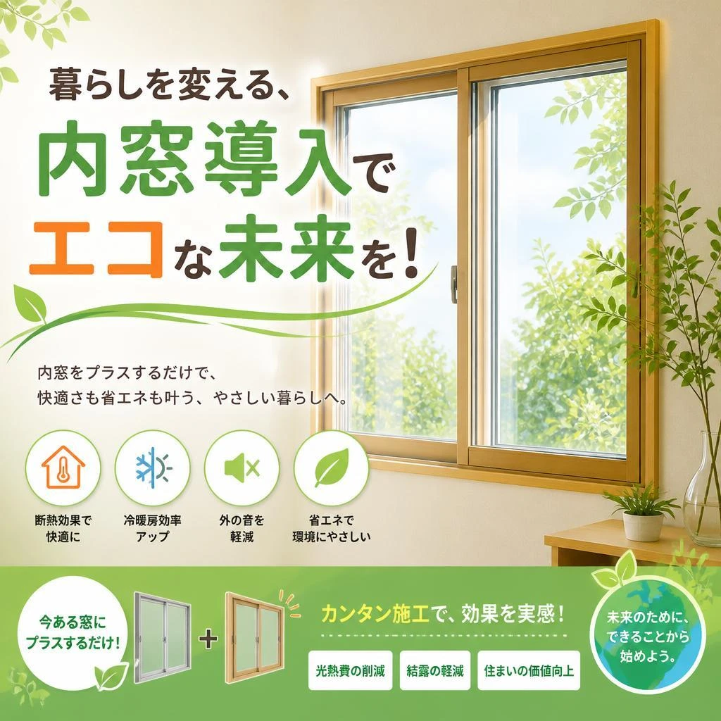 暮らしを変える、内窓導入でエコな未来を！