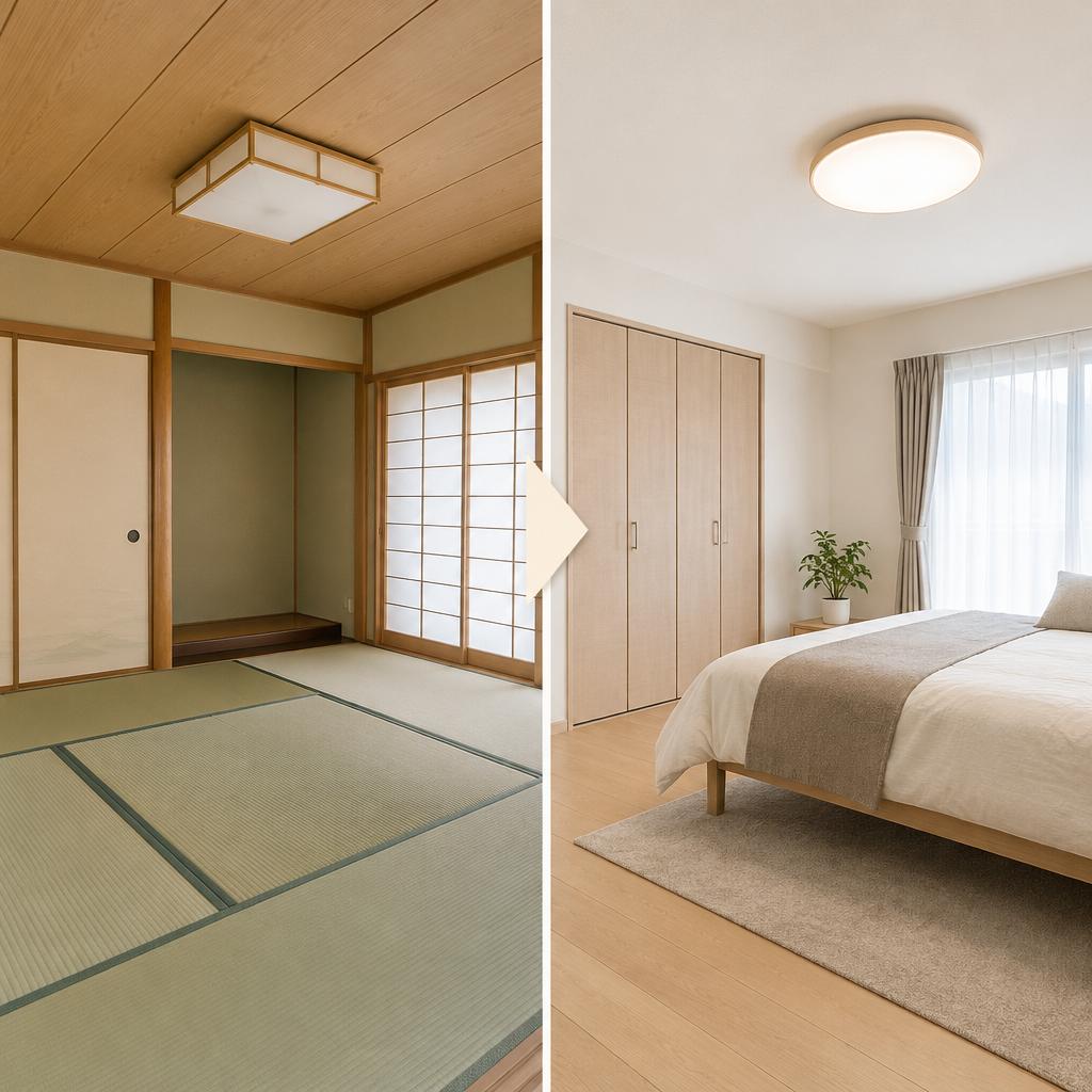 和室を、これからの暮らしにちょうどいい洋室へ。前橋・高崎の内装リフォームで、心地よさと安心を形に。